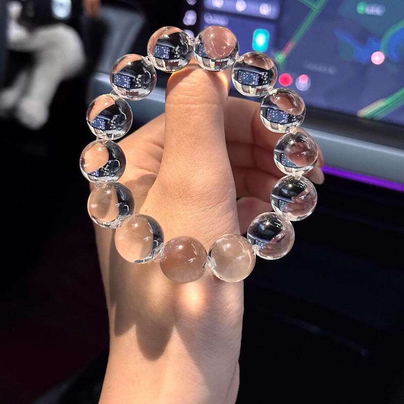 Water Drop Small Crystal Beads~【I Am Very Delicate】Brazilian Pure Double-A Natural White Crystal｜Nose-Shaped Bracelet