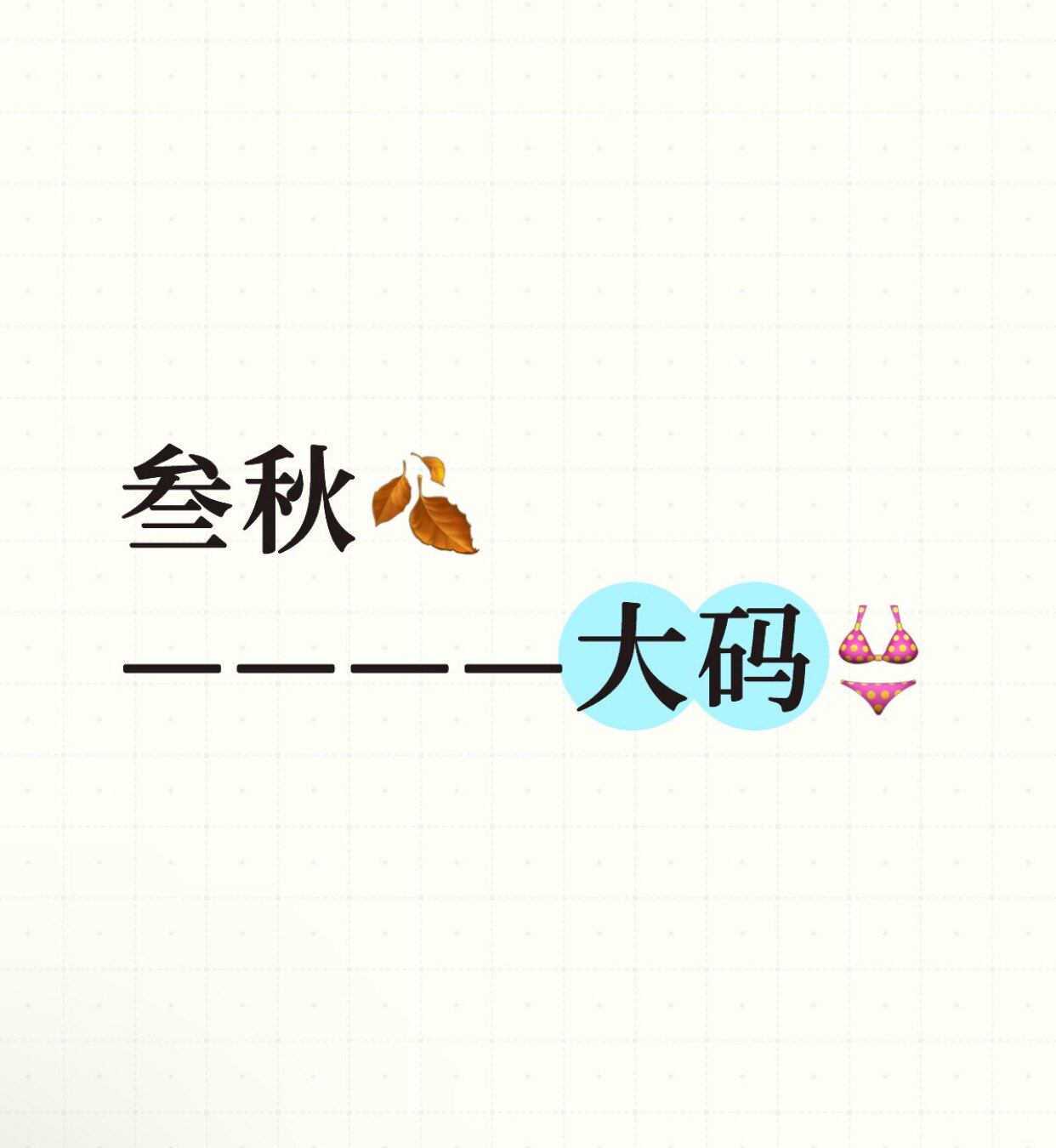 叁秋大码Bra内裤