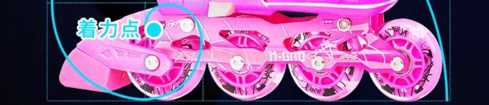 Роликовые коньки для детей 儿童轮滑鞋幼童3-4-5-8-10岁闪光溜冰鞋可调尺码旱冰鞋直排轮套装 Other