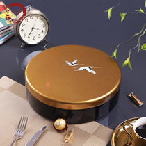 Jinyuan Henglacquer Zen of Zen Hand Painting Fairy Crane Dried Fruit Box New Chinese Living Room Light Extravagant and Luxurious and sent to lead the elders