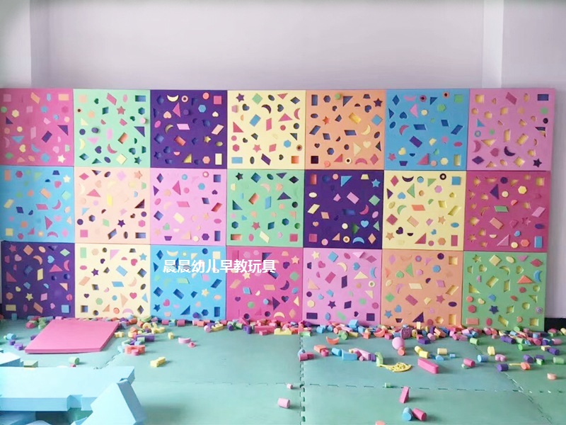 Children's toys soft volume wood 3-6 years old wall kindergarten wall shape matching EVA foam puzzle area