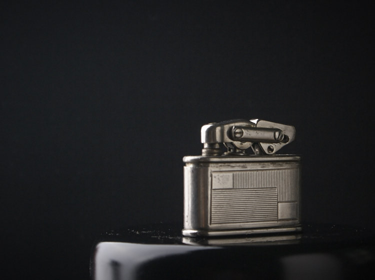 1930s German Kw Karl Vuitton short sterling silver sleeve connecting rod antique lighter collection kerosene lighter