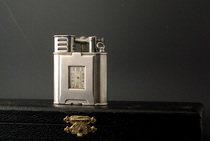 1920s Swiss Dunhill Dunhill Sterling Silver Watch Large Windproof Sports Antique Kerosene Lighter