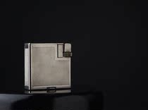 1930s French Dunhill Savory silver plated short antique kerosene lighter