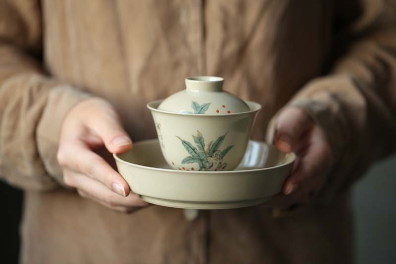 Plant ash cup bowl of jingdezhen ceramic suit small manual single hand sample tea cup cup master cup tureen