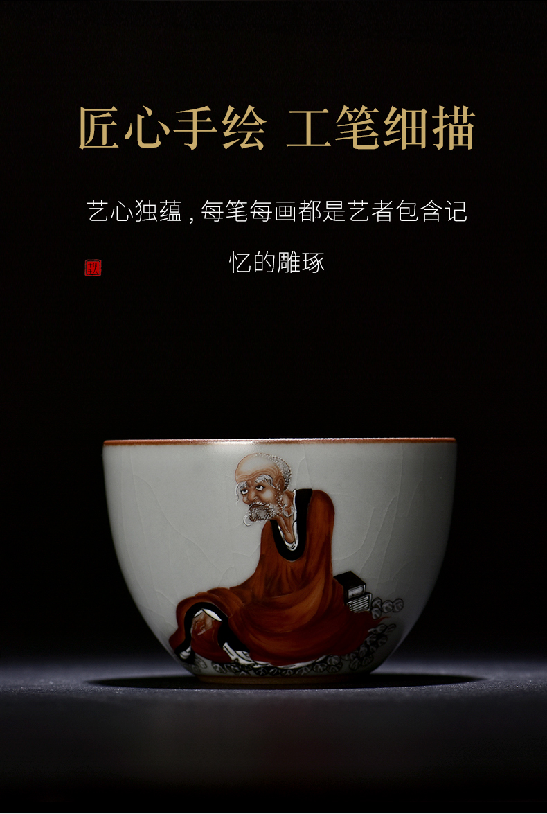 Your up teacup personal special master cup single CPU getting high - end men 's large sample tea cup high - grade jingdezhen ceramics