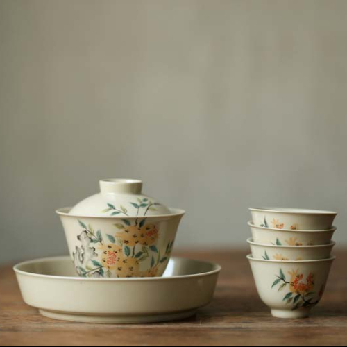 Plant ash cup bowl of jingdezhen ceramic suit small manual single hand sample tea cup cup master cup tureen