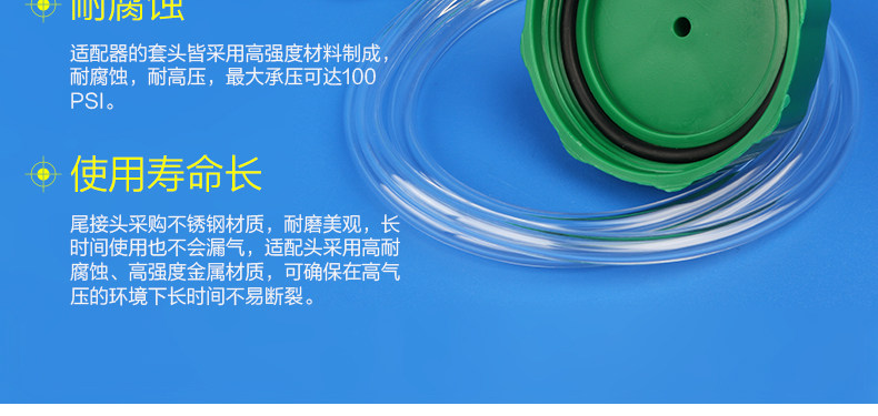 American syringe 300 ml three-piece glue dispenser special large capacity glue dispenser adhesive adapter