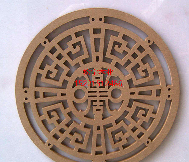 MDF TV background wall lattice hollow partition carved panel screen living room hotel corridor ceiling decoration