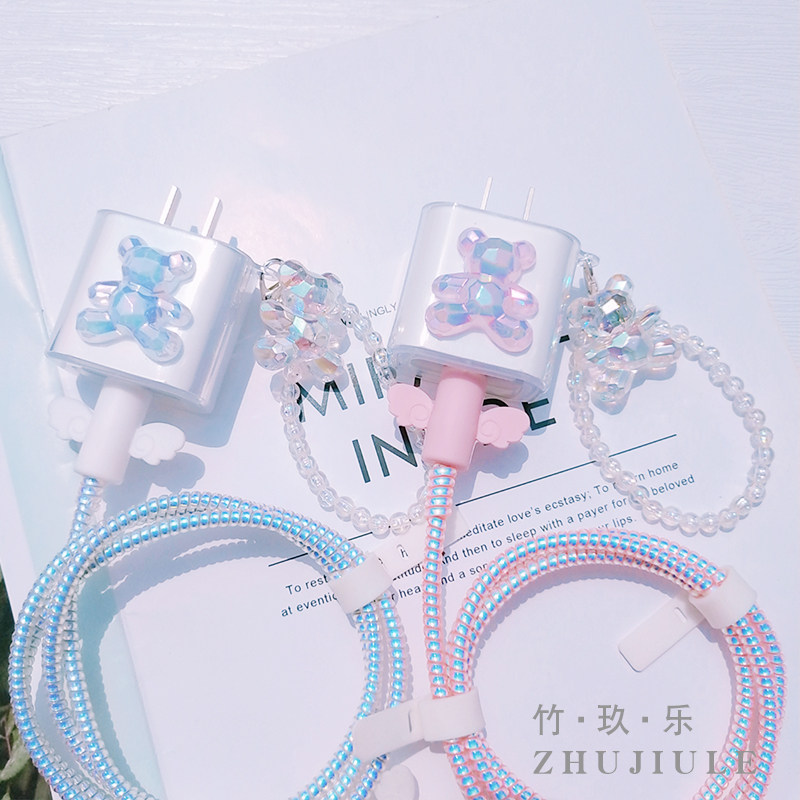 Apple 12 13 charger protective sleeve suitable for ipad2020 data line 20w Fast charge head protection 11promax