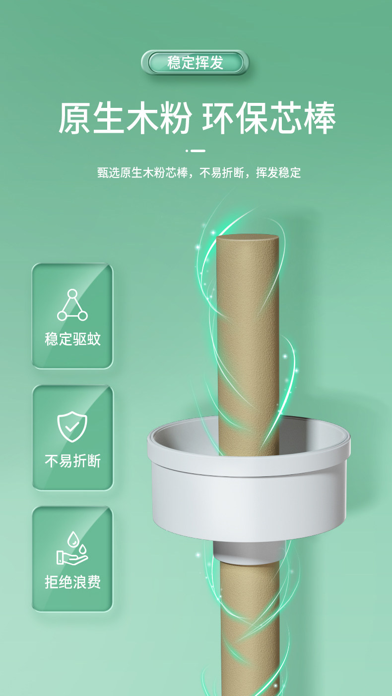 超威 薄荷香型 电蚊香液 1器+4瓶 可用半年 图7