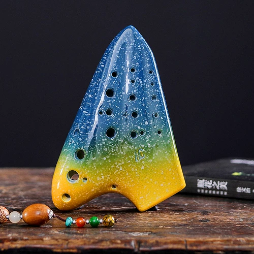 文笙 Три -тубка Ocarina Начальная игра Starry Sky Ocarina Sharked Tinity C и Middle Sound C и Plumb