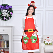 Santa Claus snowman apron Christmas decorations Christmas Party Shop restaurant supplies washable clothing