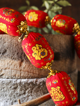 Spring Festival decoration supplies Red lantern Palace lamp string New Years Day New Years Day Door pendant Hanging decoration New Years Goods Blessing word printing
