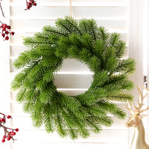 Christmas wreath decoration pendant PE material 30cm Christmas window rattan ring wreath shopping mall shop Christmas dress up