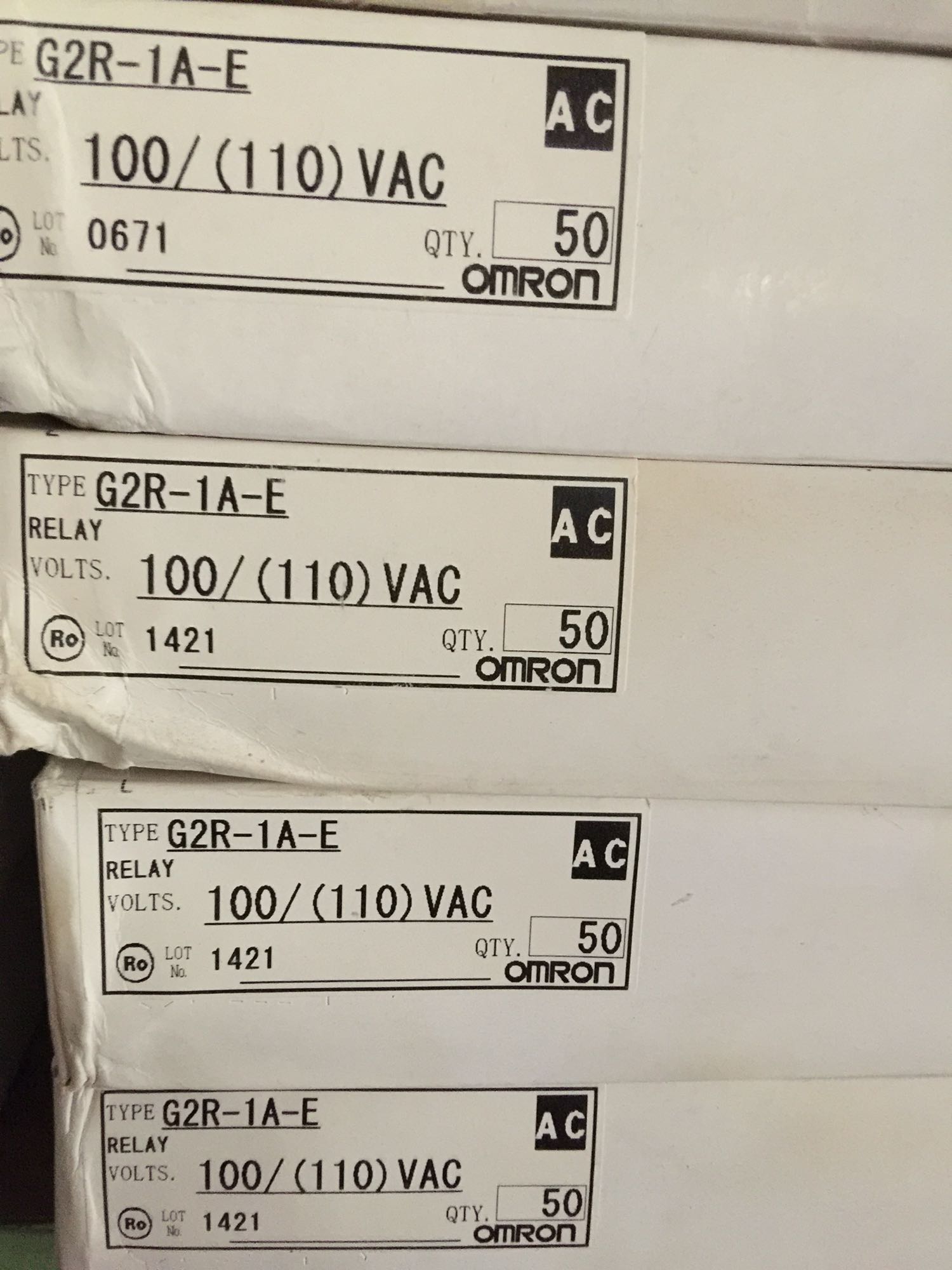 New original G2R-1A-E 100 110VACOMRON small relay import 16A 8 feet
