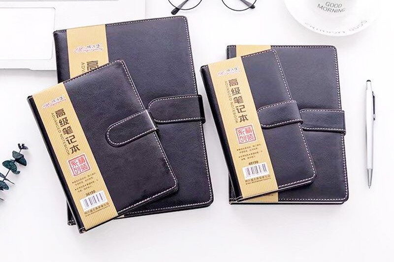 Ming Xingsheng 18190 25190 Business Notepad Meeting Minutes Leather Transcript Notebook Meeting Registration Book