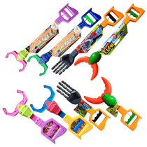 Beach toy clip mechanical arm telescopic fist picker tricky creative big pliers crab clip dinosaur head