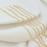 Медное ожерелье, 18 карат, золотой цвет, 1.5mm