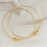 Медное покрытие реальное золото задержка на 14 тыс. Цвета. 1,0 толстая полу -хардная линия соединяющая круглый ствол магнитный магнитный кольцо Внешнее диаметр 60 мм