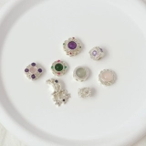 Qiangbao Color Silver Induce Vermiculite кружевные полые плоские бусины на лунной звезде