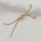 Коробка, браслет, аксессуары, цирконий, 14 карат, золотой цвет, 18 карат