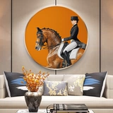 Cross -Stitch Diamond Embroidery 2020 Новая круглая лошадь Knight Modern Минималистская маленькая маленькая пьеса с бриллиантами