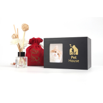 (Warm pattern) cat dog medium pet urn box Pine solid wood animal commemorative seal send photos