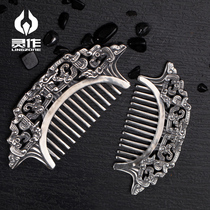 Spiritual silver jewelry original design Chinese style ancient pattern sterling silver comb 925 silver gift wedding gifts fine casting