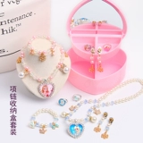 Детское ожерелье, аксессуар для волос, детская мультяшная коробка для хранения, коробка для косметики для принцессы, коробочка для хранения, подарочная коробка