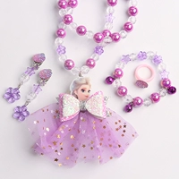 5 кусочков фиолетовой юбки