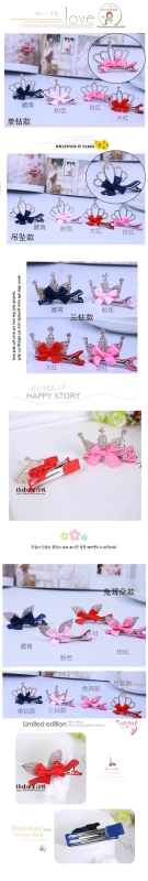 Clip tóc cho trẻ em Sinh nhật vương miện Thẻ tóc Cô gái Mũ nón Phụ kiện tóc Cô gái rhinestone Crown Diamond Clip