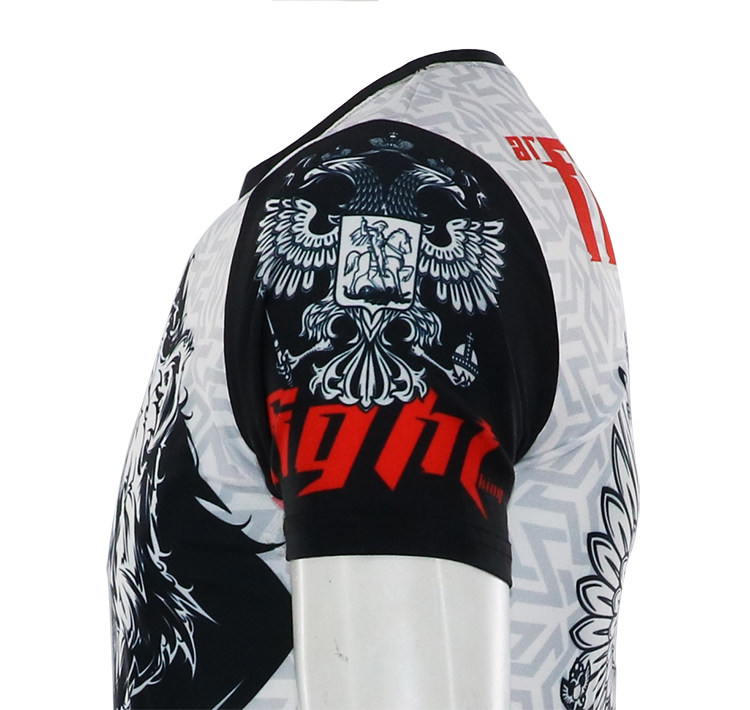 Quick-dry set T-shirt MMA fight sports muscle exercise short sleeves running UFC comprehensive fight training Muay Thai loose 12 Quick-dry set T-shirt MMA fight sports muscle exercise short sleeves running UFC comprehensive fight training Muay Thai loose 11