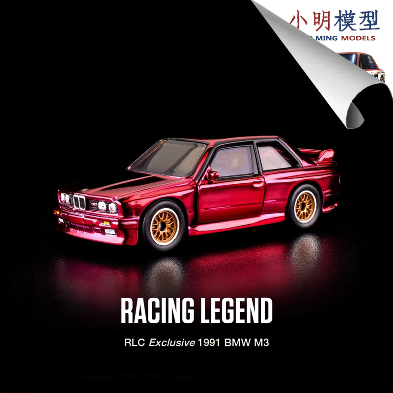 Hot Wheels 1/64 Hotwheels Rlc Bmw M3 E30 1991 Red Bmw Red Line Alloy