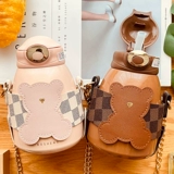 Трубочка со стаканом, изысканный стакан, высококачественная портативная сумка через плечо, популярно в интернете, коллекция 2022