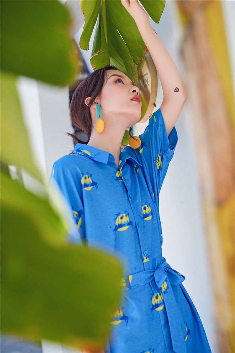 VK旗艦店 韓系寬口連身短褲薄款寬鬆襯衫套裝短袖褲裝