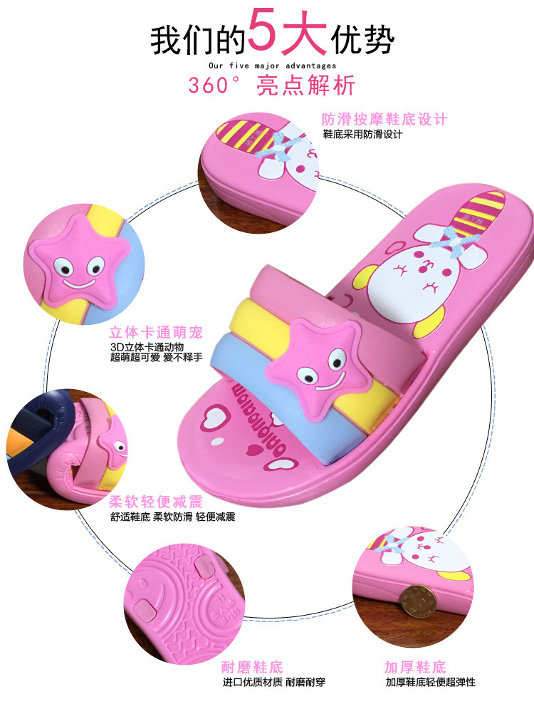 Pantoufles enfants en EVA pour été - semelle EVA - Ref 986669 Image 12