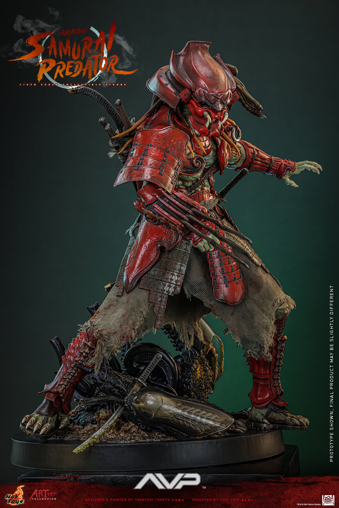 HOTTOYS HT1/6 AC06 Alien Predator Red Ghost Samurai Predator | eBay