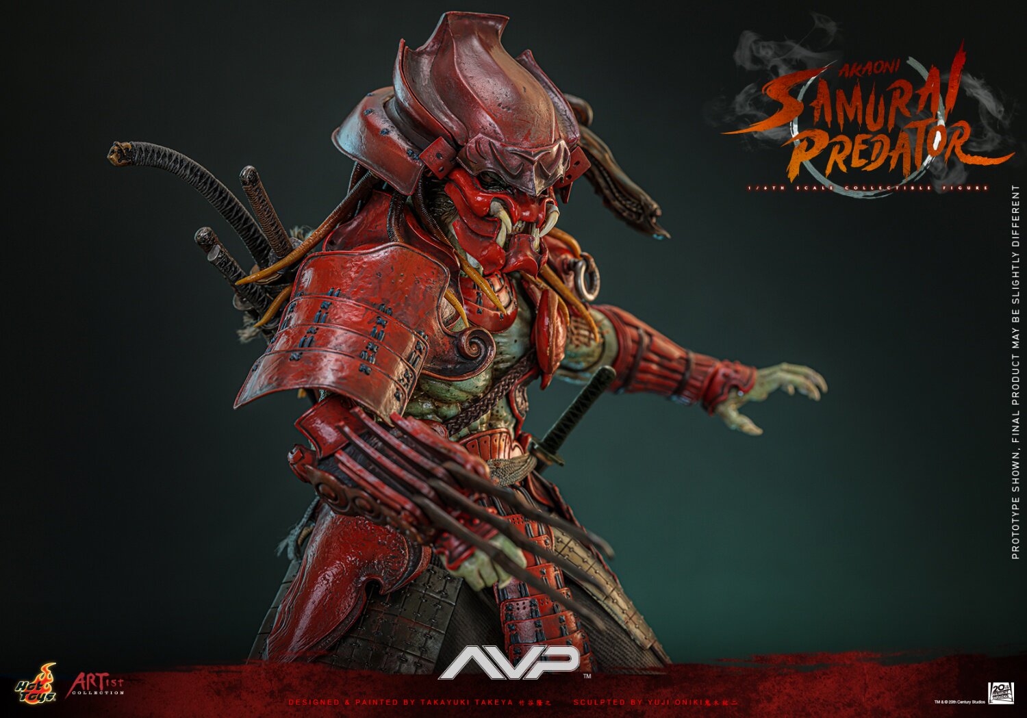 HOTTOYS HT1/6 AC06 Alien Predator Red Ghost Samurai Predator | eBay