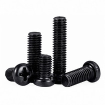 PM cross round head machine screw M2 5M2M1 6 machine nail 3-14 black small pan head screw GB823 iron round machine