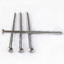 PA cross round head half thread extended self-tapping screws M3 M4 round white zinc special length 40-80 national standard carbon steel screws