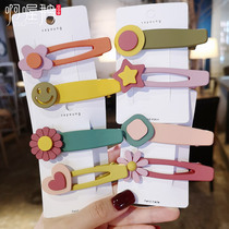 Hyuna flower hair clip female frosted color hair clip Korean ins girl net red baby clip hair jewelry