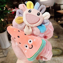 Wash your face and tie your hair with a girl net red simple cartoon headgear Korean cute headdress star flower hairpin hairband