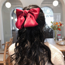 Big bow Japanese hairpin Forest fairy super fairy back of the head lolita red hairpin headdress clip hair accessory