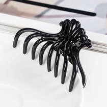 ins hairpin net red clip headdress Korean hair card large grab clip Adult bath drop resistant wild elegant hair card