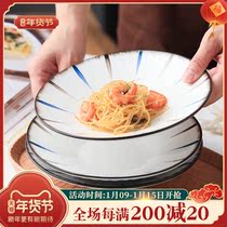 Japanese dishes 10 dishes Home underglaze creative Net red dinner plate ceramic tableware set dishes combination