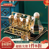 Nordic glass water set home living room heat-resistant teacup Net red ins Wind high color value high grade Cup