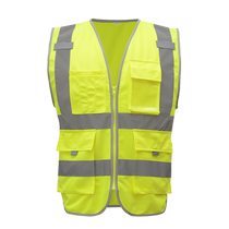 Processus de construction de gilet réflecteur fluorescent anneaux fluorescents Vêtements de sécurité pour la circulation automobile Inspection annuelle avec gilet de nuit