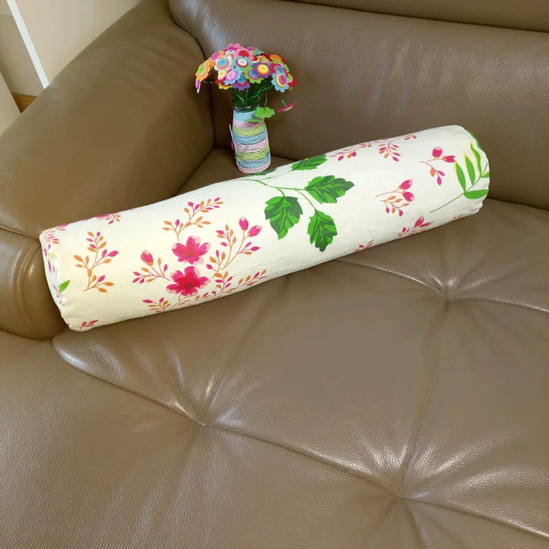 Dài hình trụ cắm giường sofa gối bìa kẹo khe tựa lưng đệm bông thô cũ tùy chỉnh mà không cốt lõi - Trở lại đệm / Bolsters