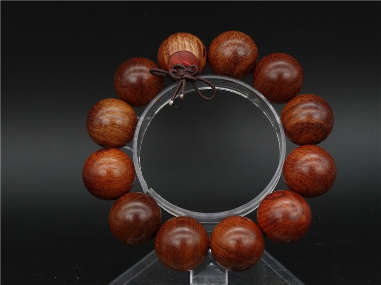 Authentic Miến Điện vàng lê gỗ hồng mộc vòng tay hạt chuỗi hạt vòng tay wenwan trang sức nam và nữ gỗ đàn hương vòng tay trầm hương
